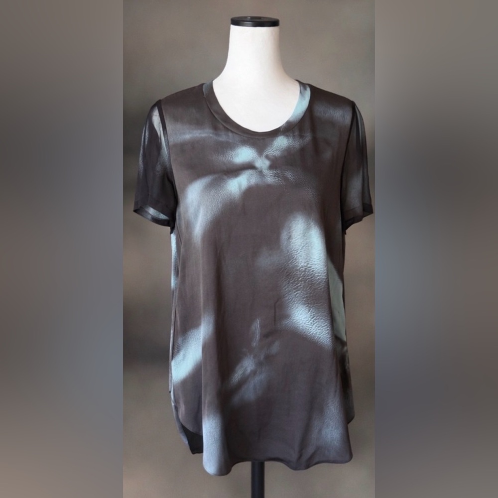 3.1 Phillip Lim Silk Tunic Blouse Brown Sheer (Size 6)